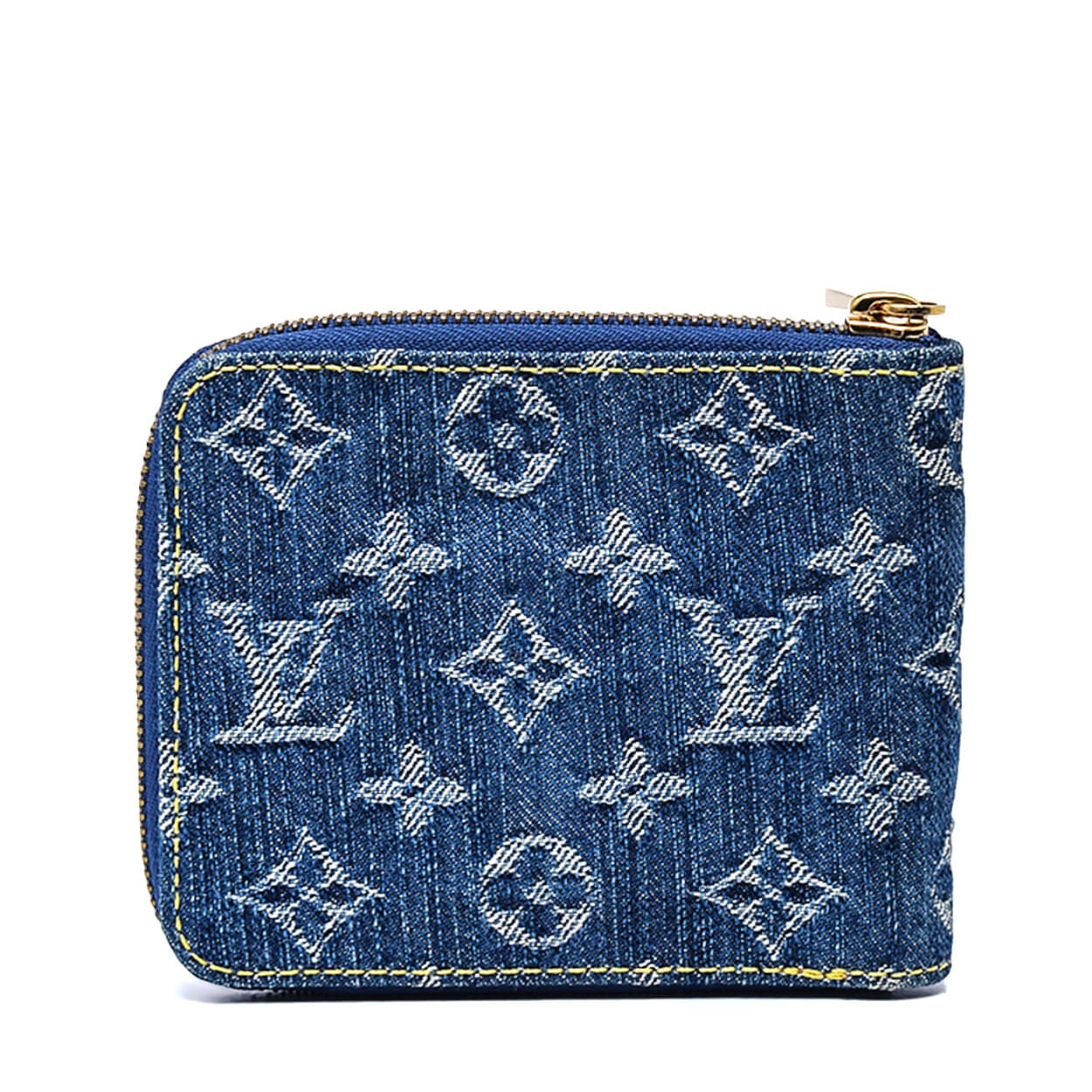 Louis Vuitton - Blue Monogram Denim Zippy Wallet